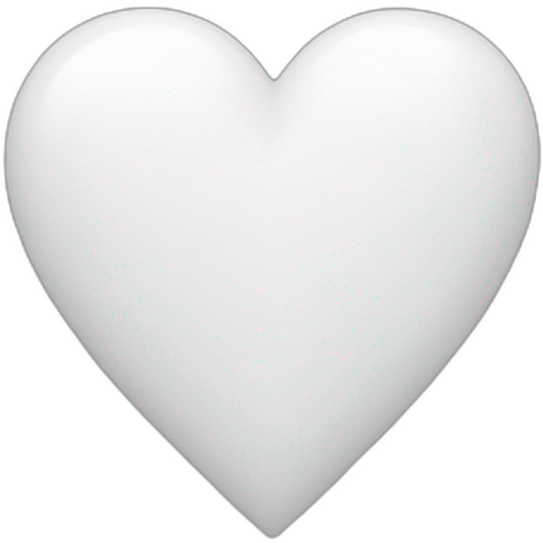 White heart  emoji