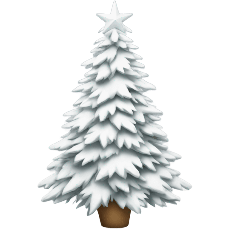 white christmas tree emoji