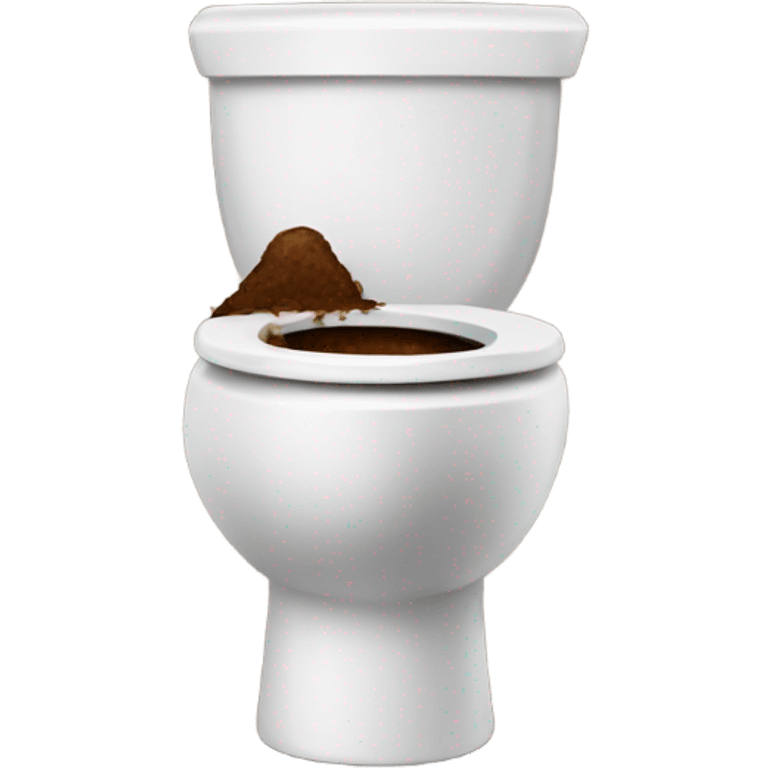 Poop in toilet emoji