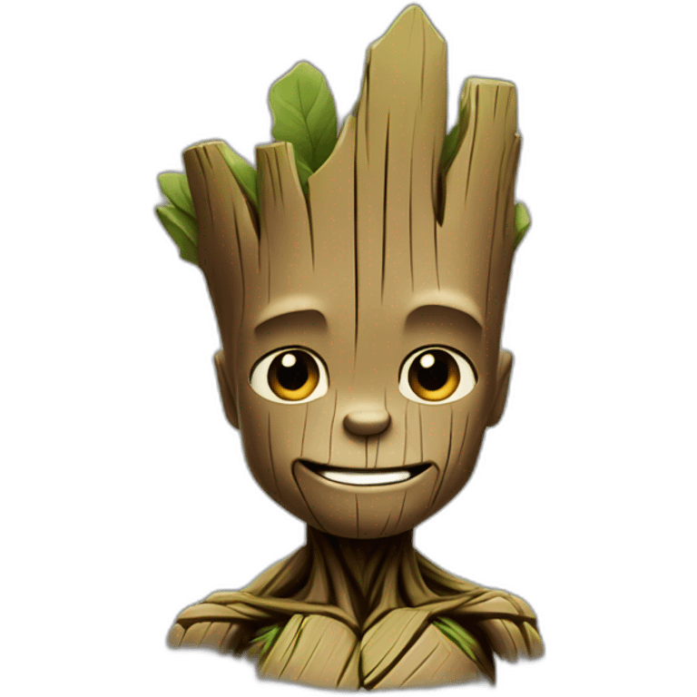 Groot Simpson style emoji