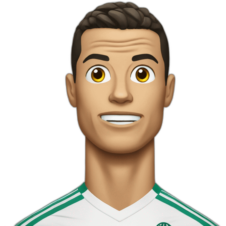 Cristiano Ronaldo head hungry emoji