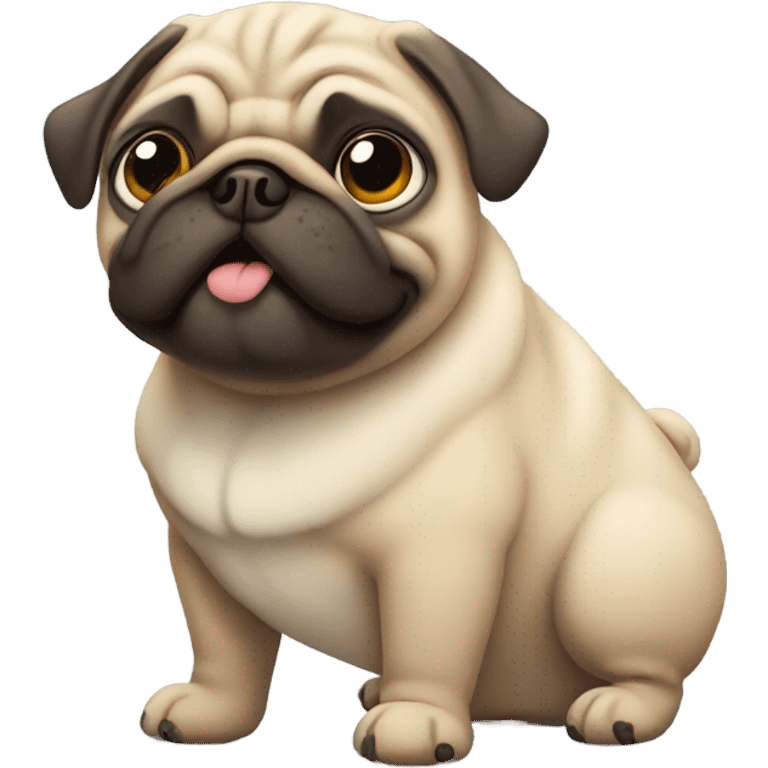 Fat pug  emoji