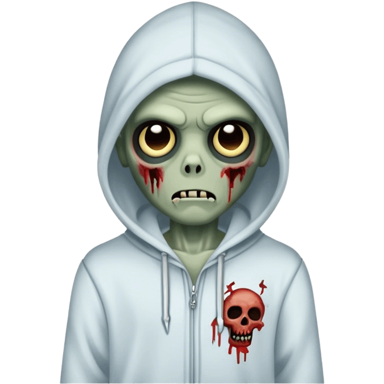 A zombie boy with Freeforms with a hoodie on emoji