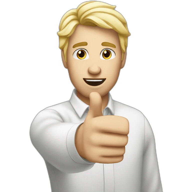 „What she said“ - pointing finger gesture white blonde man emoji