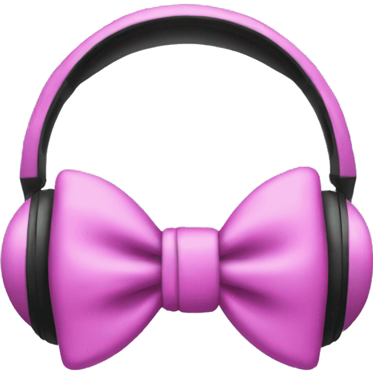 headphones with bow emoji