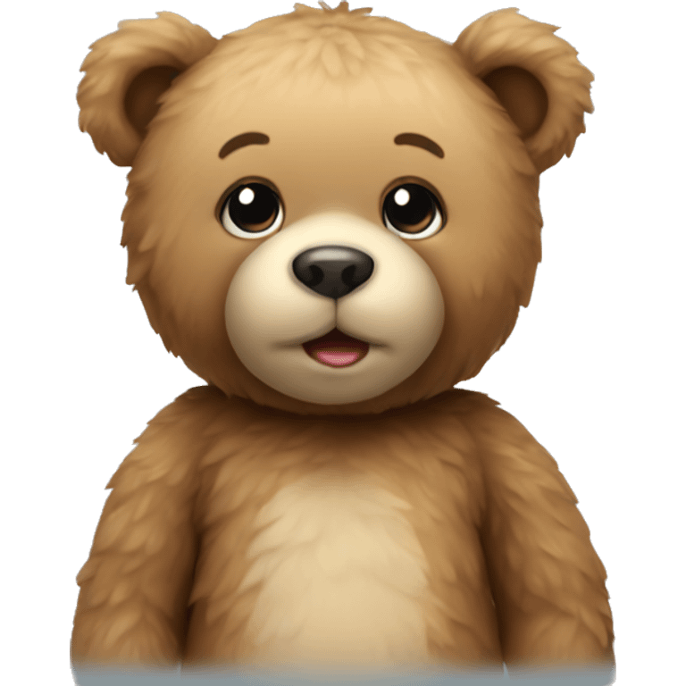 Cute teddy bear emoji