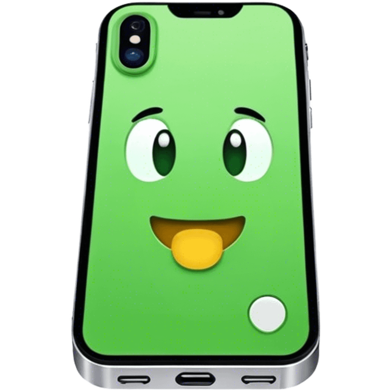 iPhone 15 green emoji