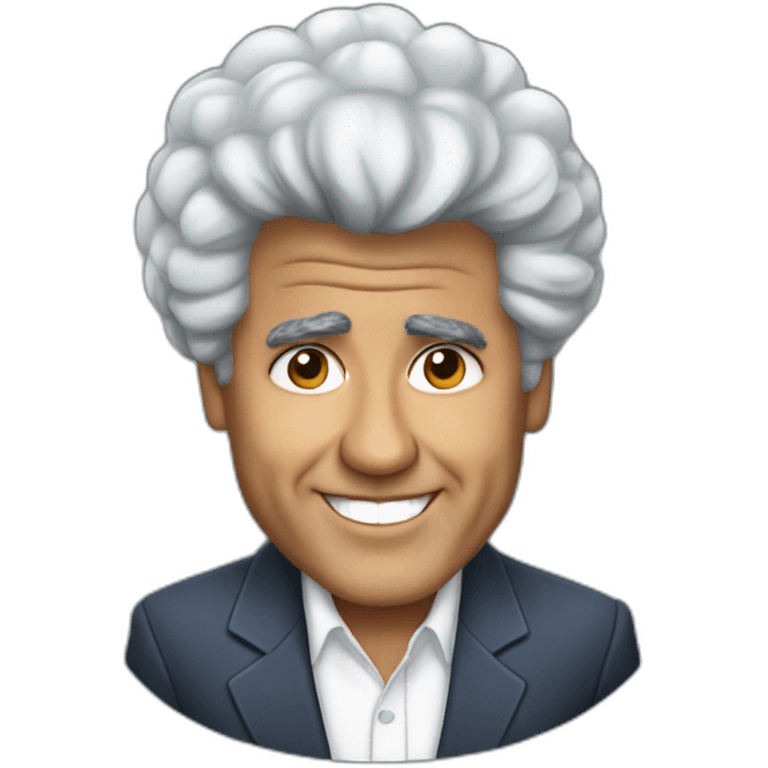 Jay Leno as afro American emoji