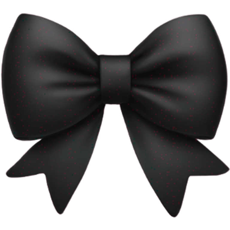 a pretty black bow emoji