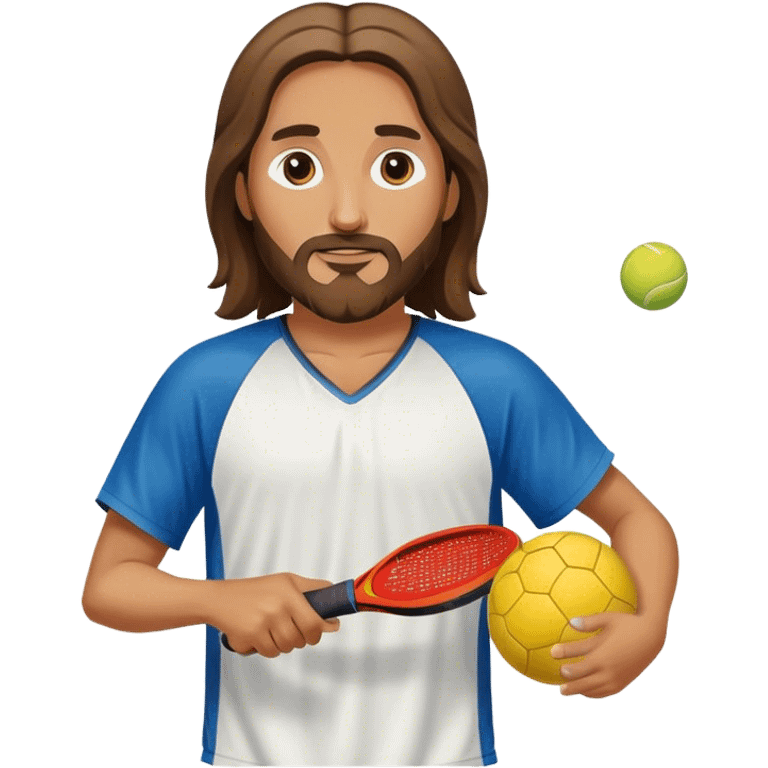 Jesus playing pickleball  emoji