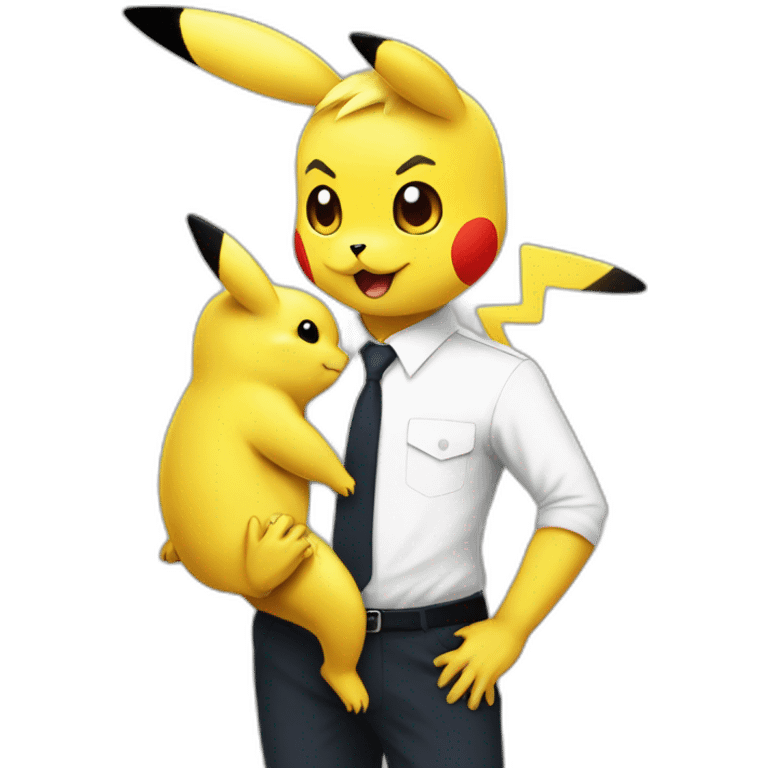 Pikachu sur macron emoji