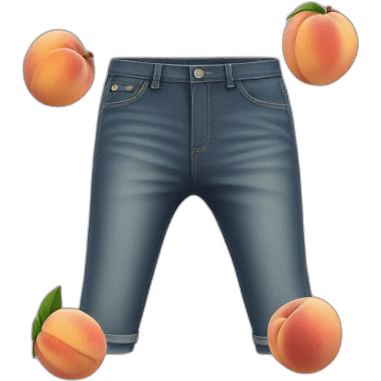 peach with tight pants emoji