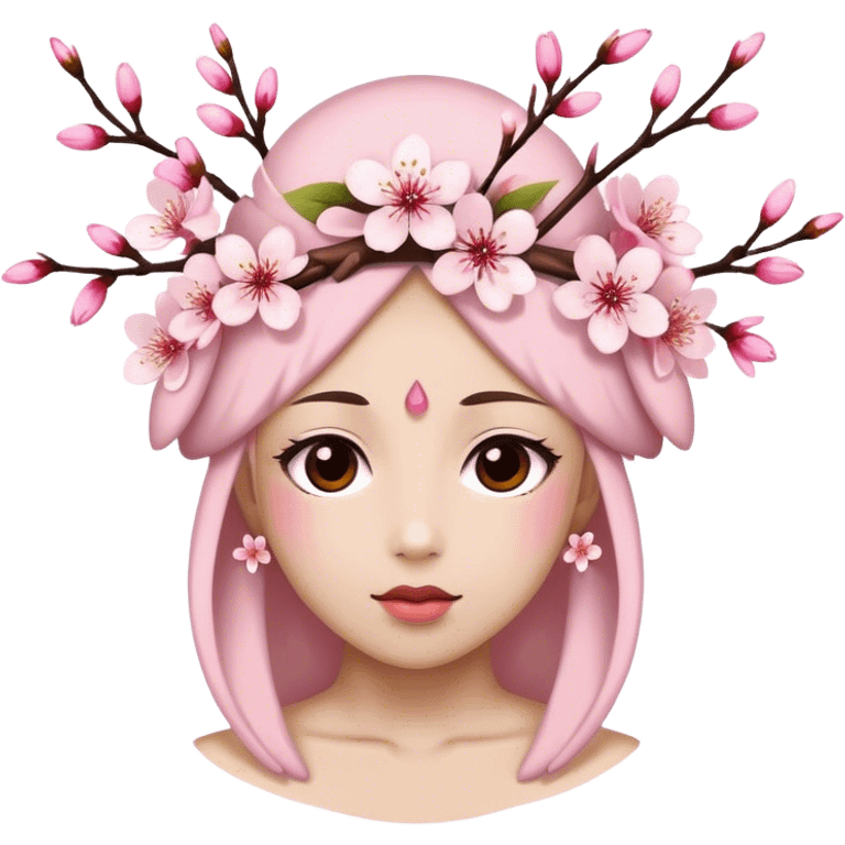 Cherry-Blossom-Headdress emoji