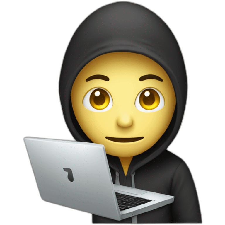 Hacker with laptop emoji