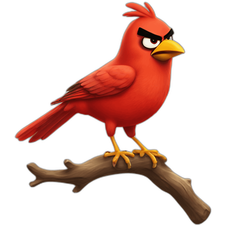 Red bird Angry birds emoji