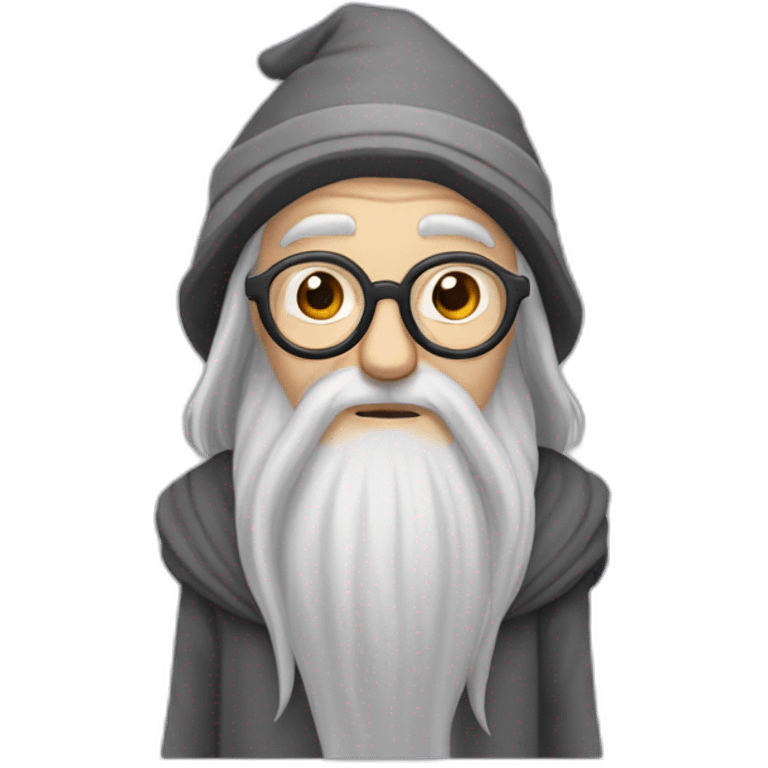 Dumbledore wears a sweatshirt that says "Sude" emoji