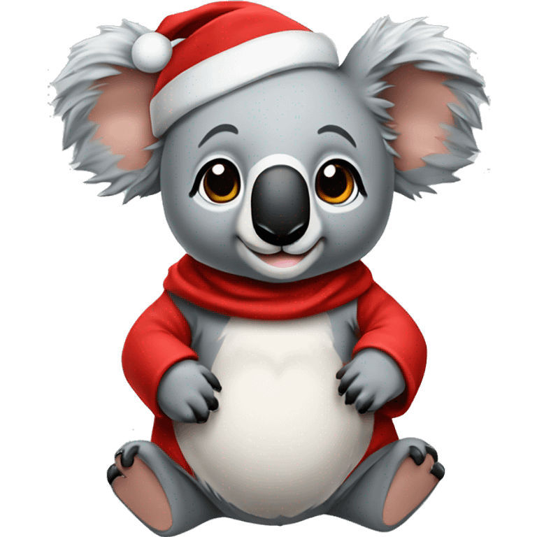 Koala vestido de santa claus  emoji