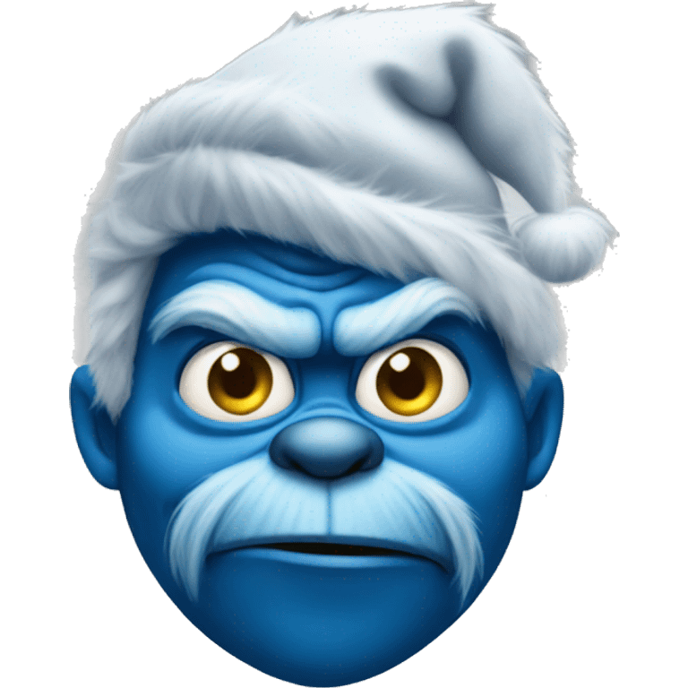 Blue grinch  emoji