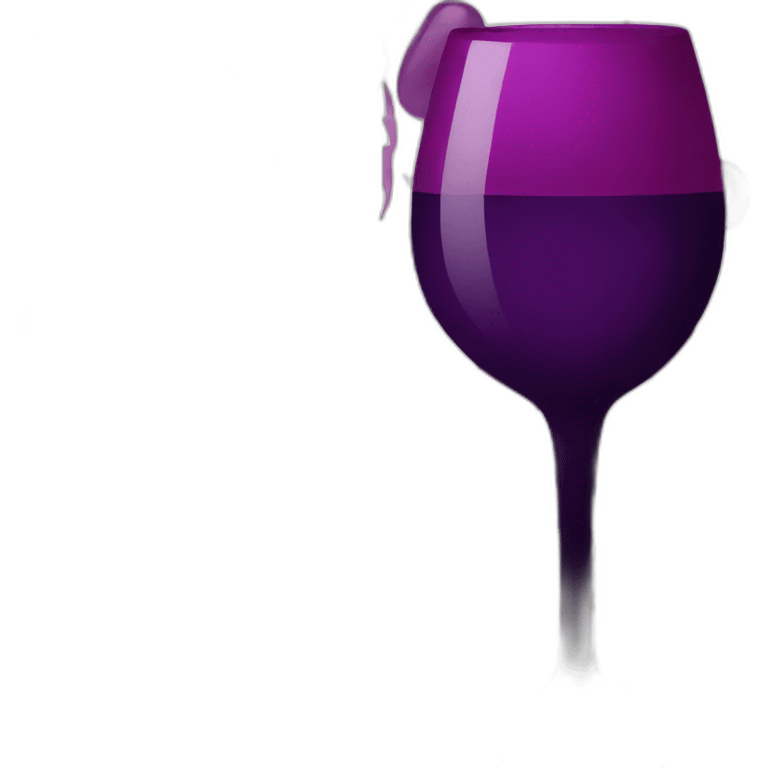 purple wine emoji