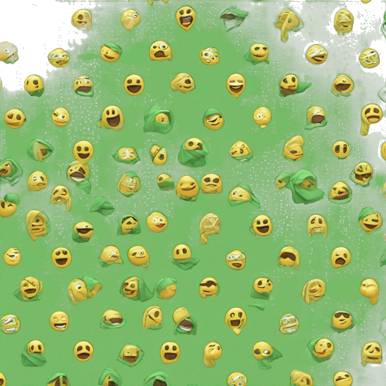 viento consombrerito verde y amarill emoji