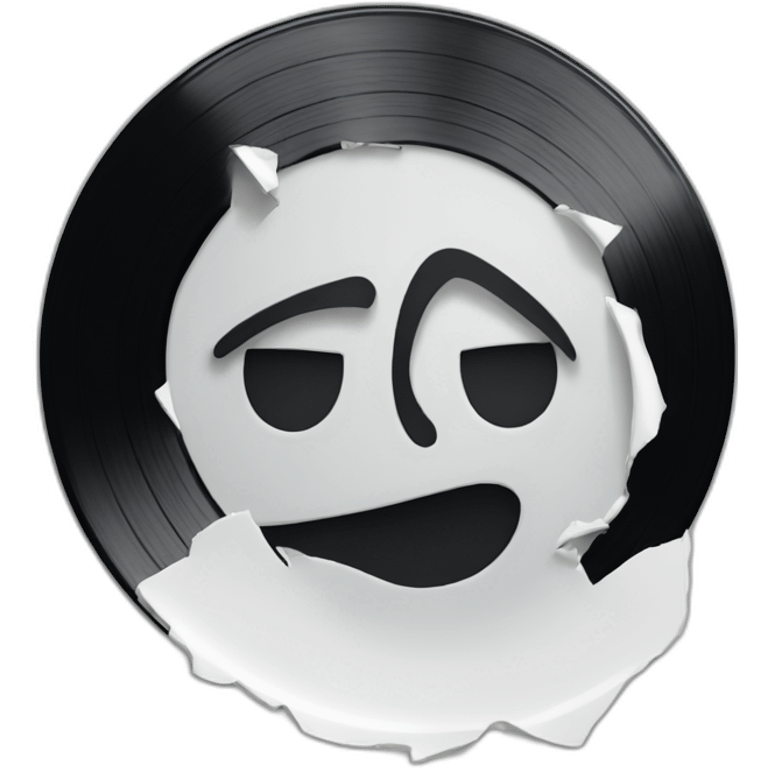 broken vinyl plate emoji