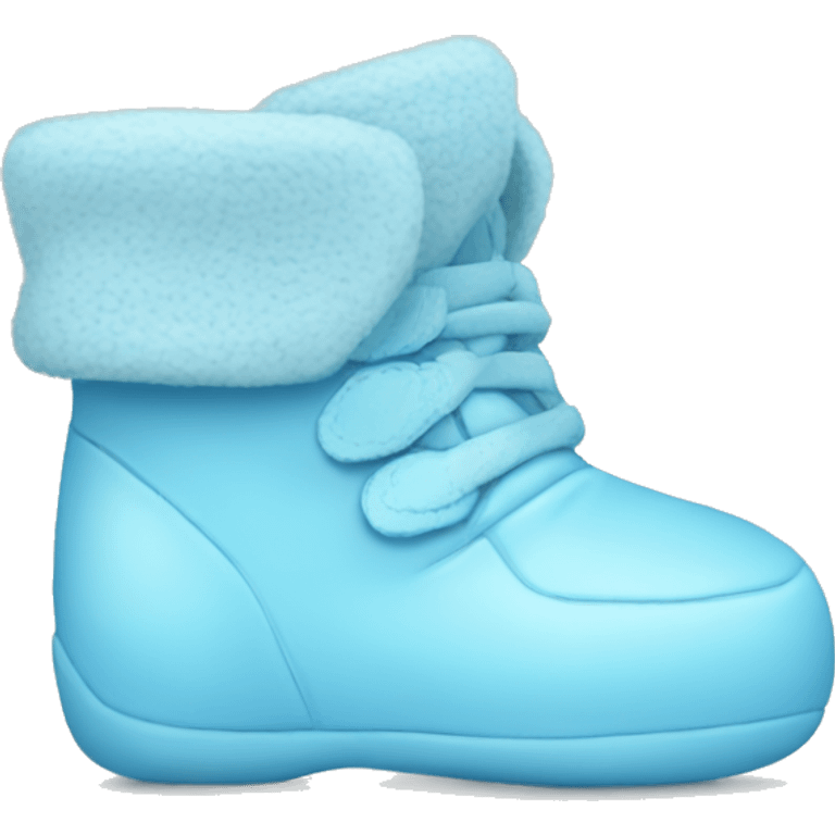 Baby blue booties emoji