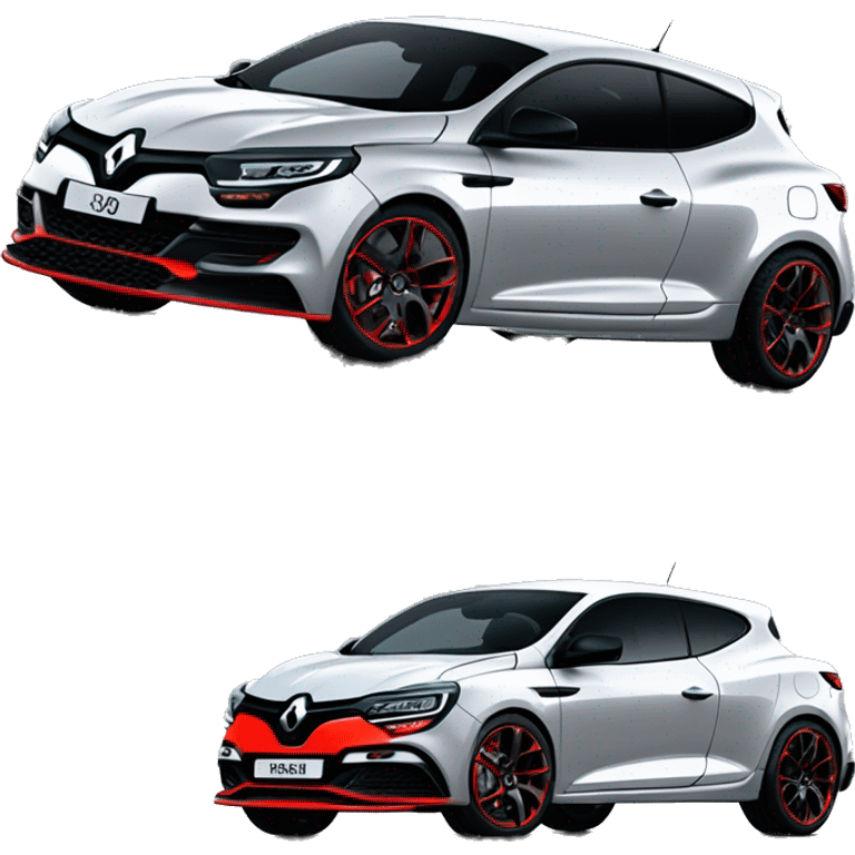 Renault megane rs black with red details emoji