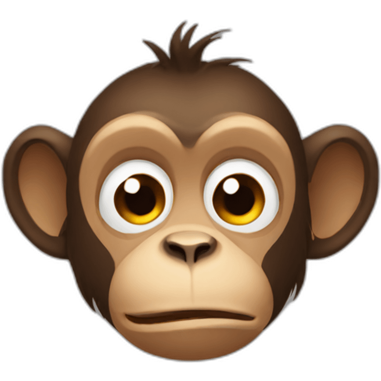 Tired monkey emoji