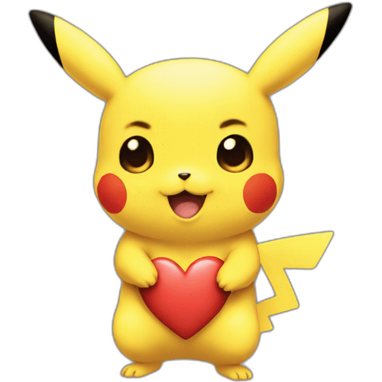 pikachu heart eyes emoji