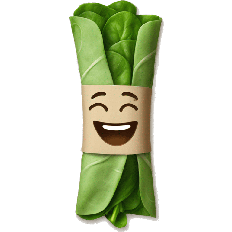 Spinach wrap  emoji