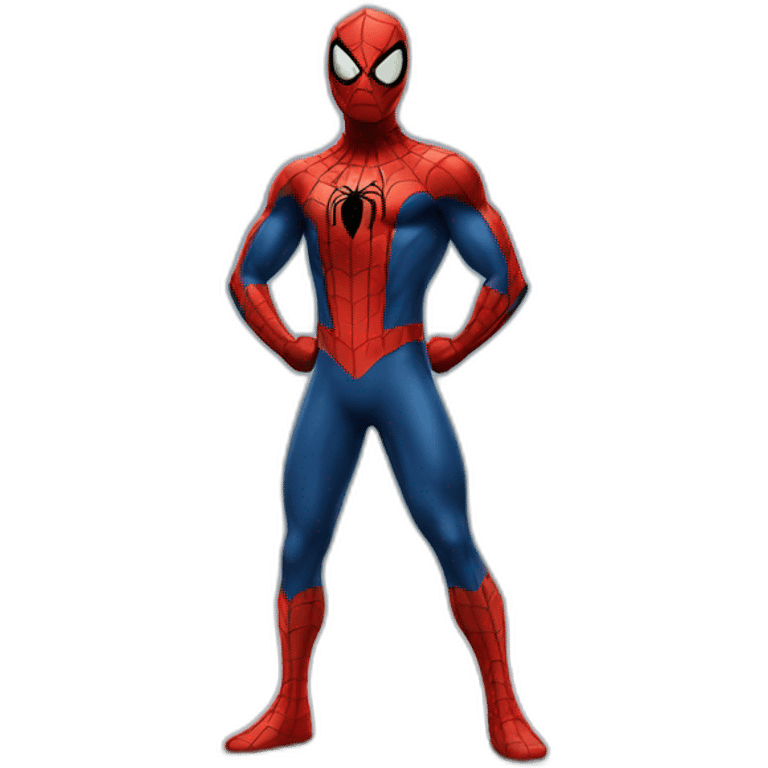 Spiderman standing emoji