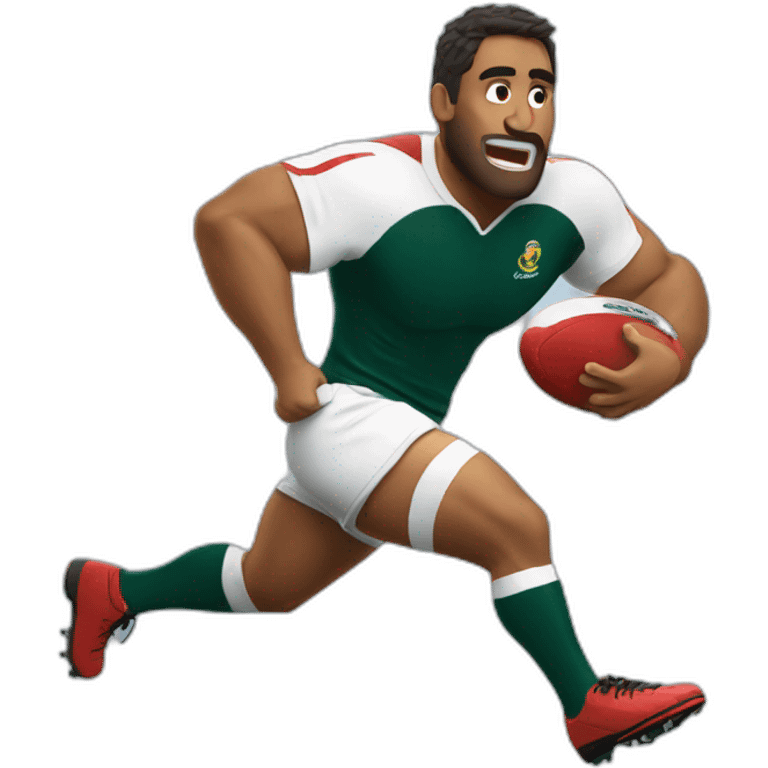 Rugbyman en action emoji