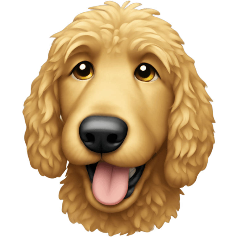 Crying golden doodle  emoji