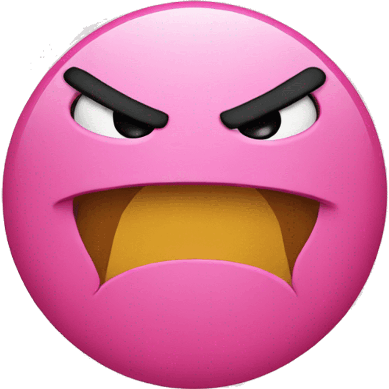 angry pink circle  emoji