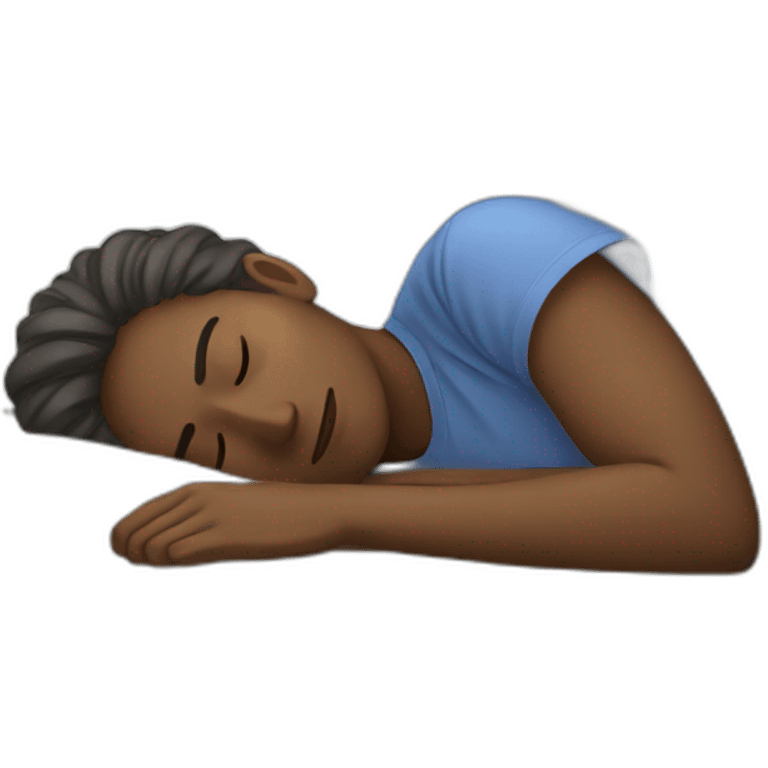 person sleeping on the table emoji