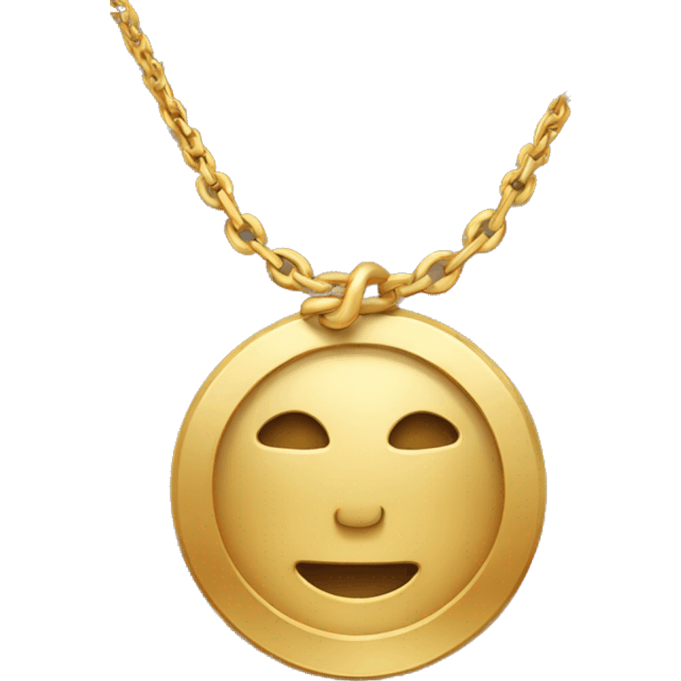 Gold necklace emoji