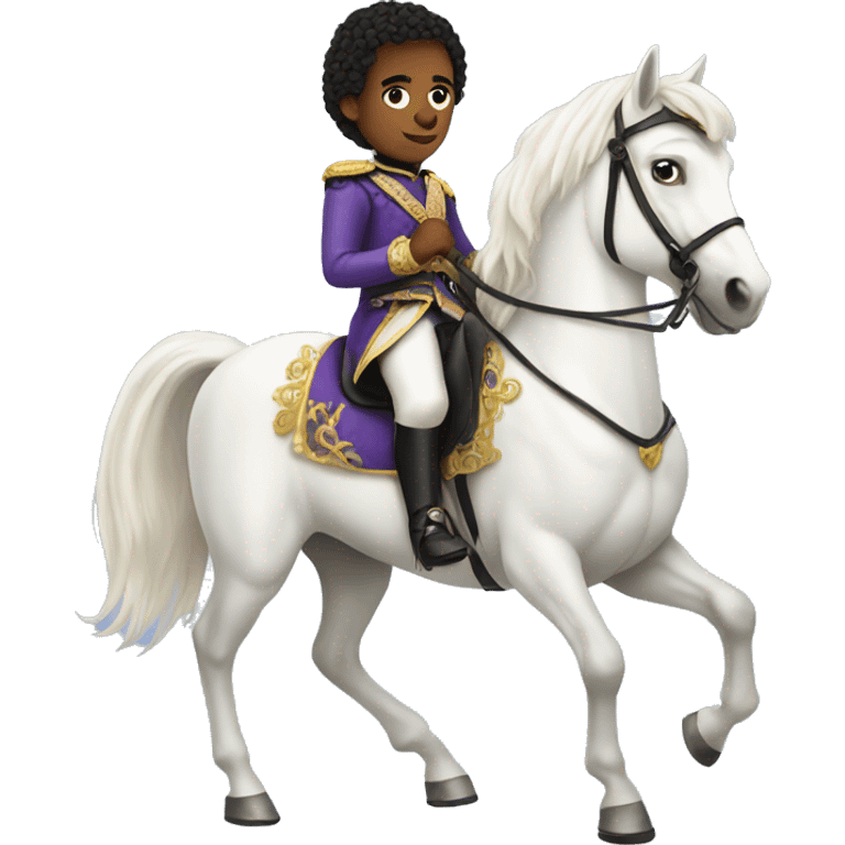 prince on a white horse emoji