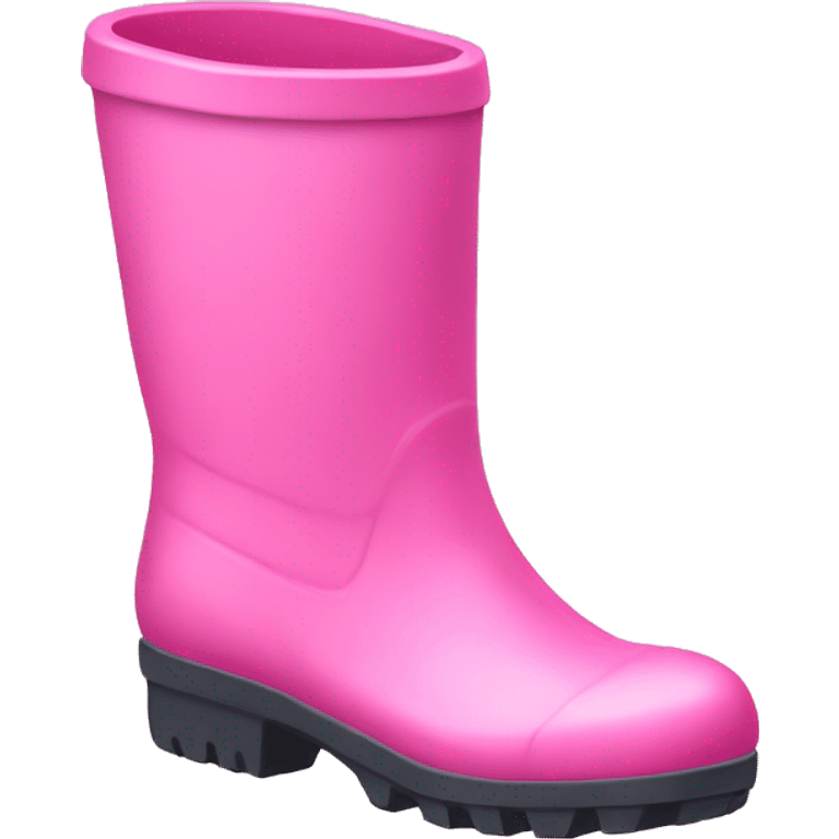 Pink welly boot emoji