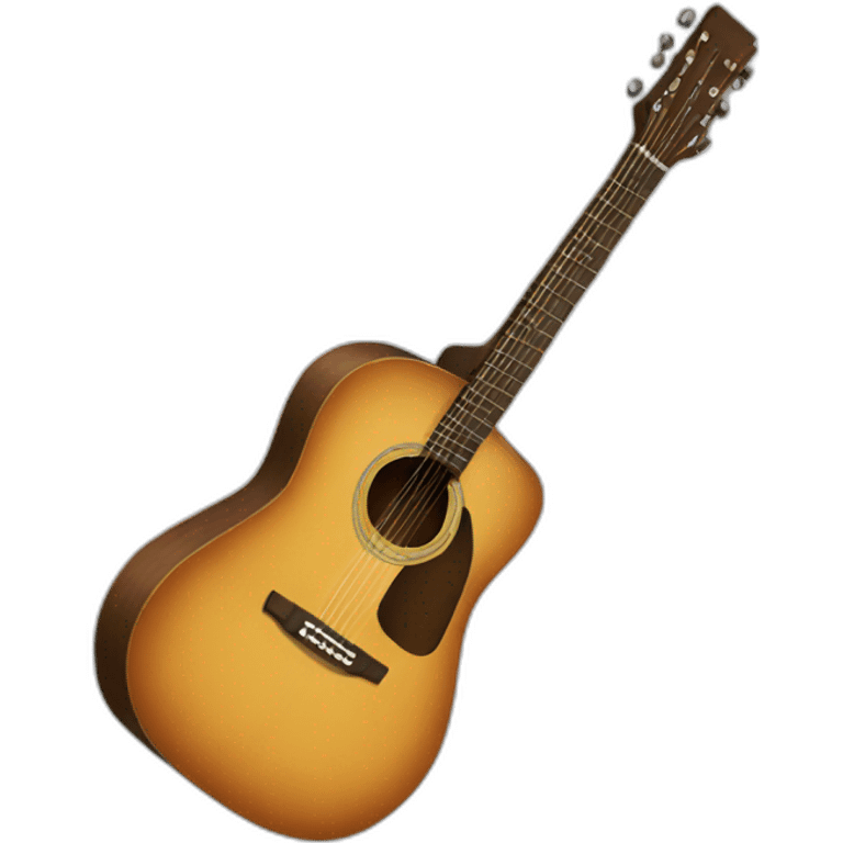 Acoustic guitar emoji