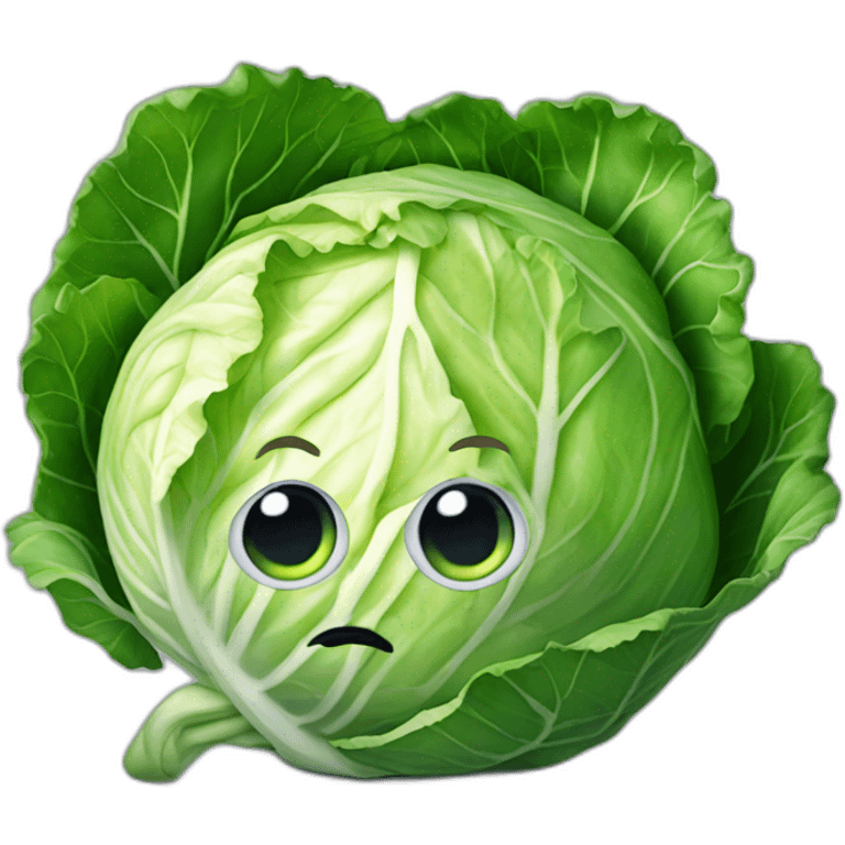 Cabbage with one eye emoji