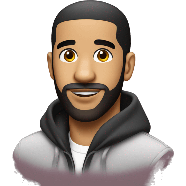 Drake with pink now on head emoji