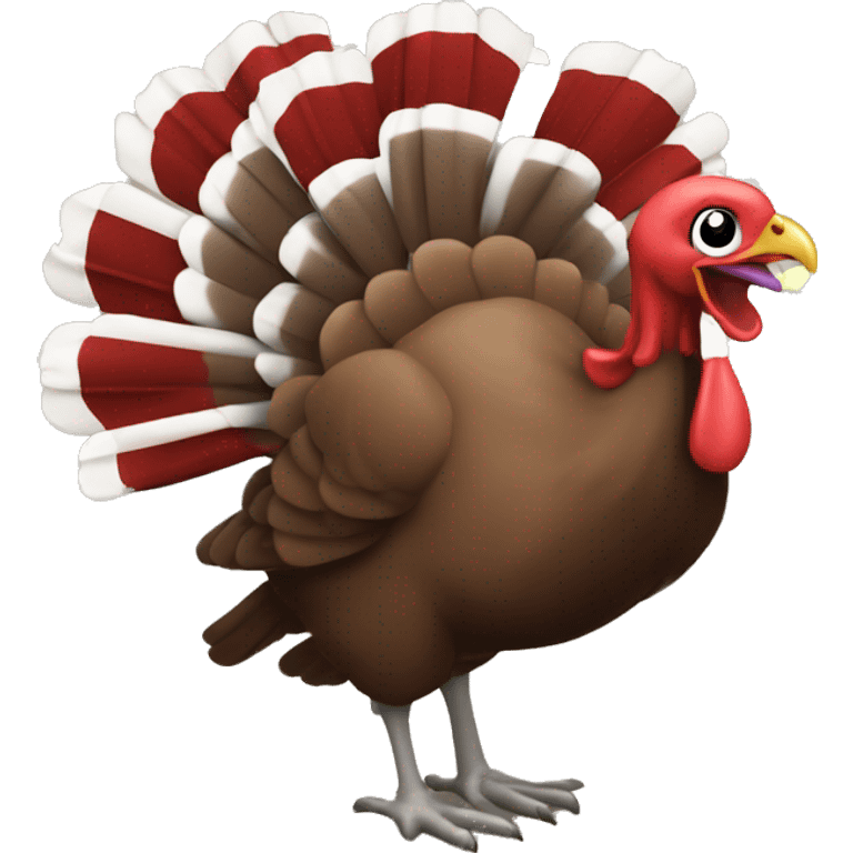 Turkey running for escape riffle emoji