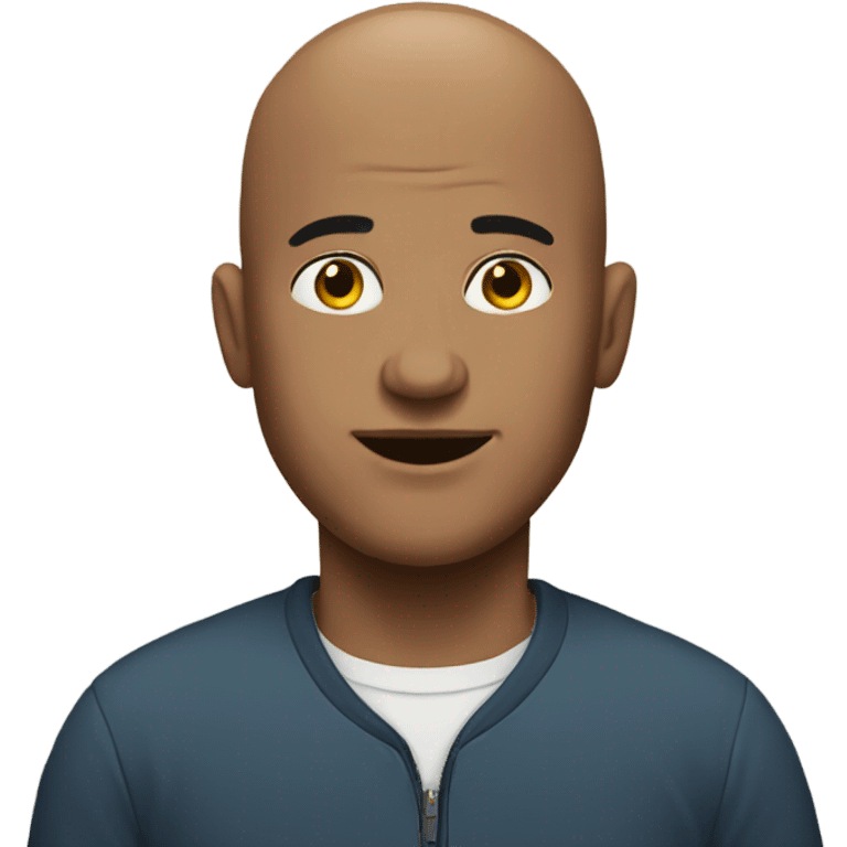 bald man  indoors emoji