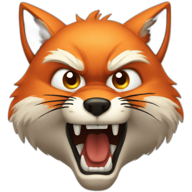 very angry fox emoji