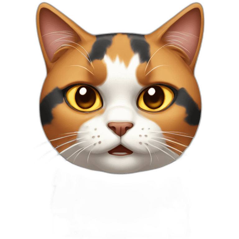 angry calico cat emoji