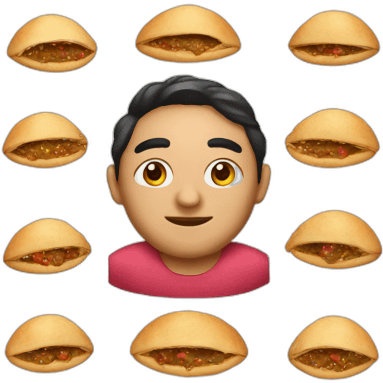 empanada face artist emoji