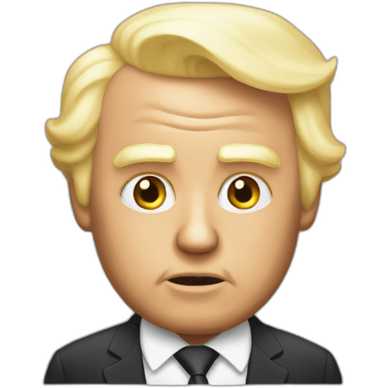 Trump bald and bankrupt emoji