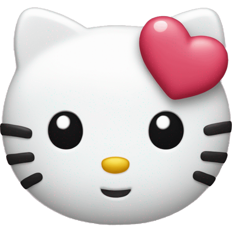 hello kitty heart emoji