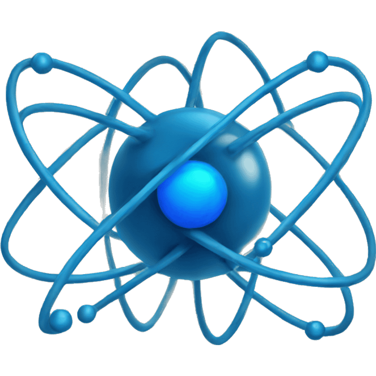 blue atom emoji