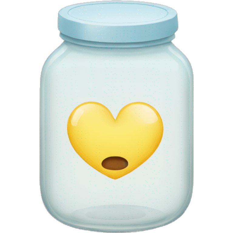 jar with a heart label on it  emoji